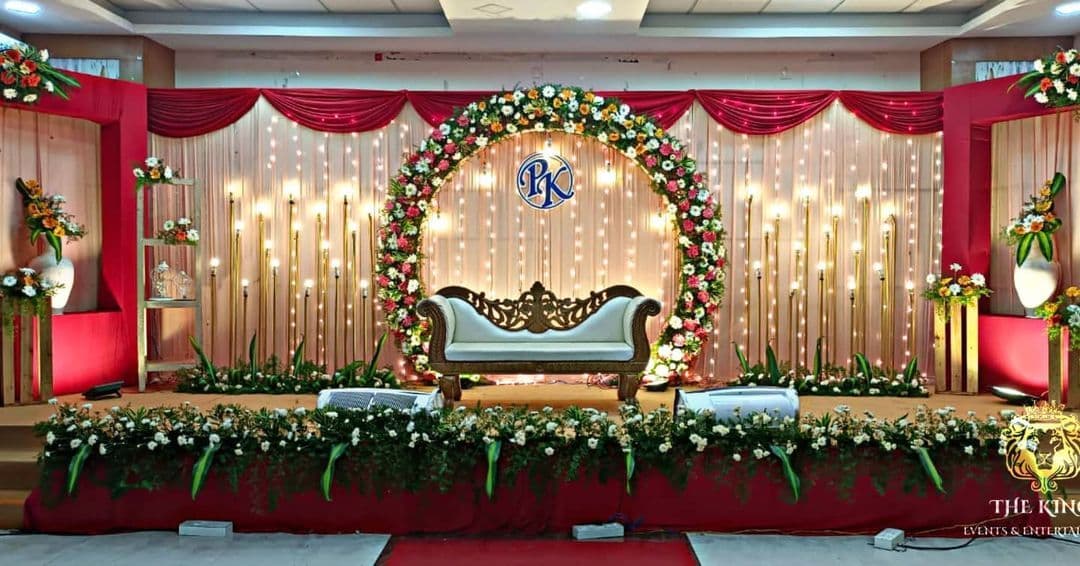 SLS Banquets Vijayawada wedding stage decoration